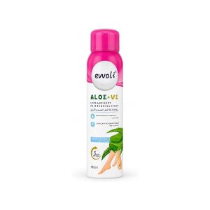 evvoli aloe on hair removal spray