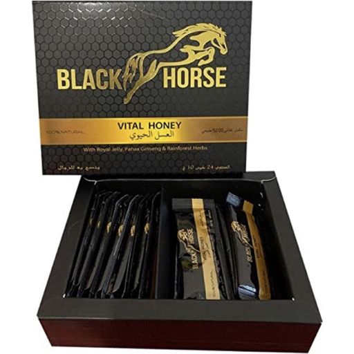 black horse vital honey double sticker