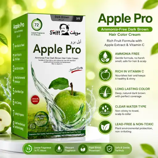 SWIFT Apple Pro Dark Brown Hair And Beard Dye SWIFT Apple Pro Dark Brown Hair And Beard Dye