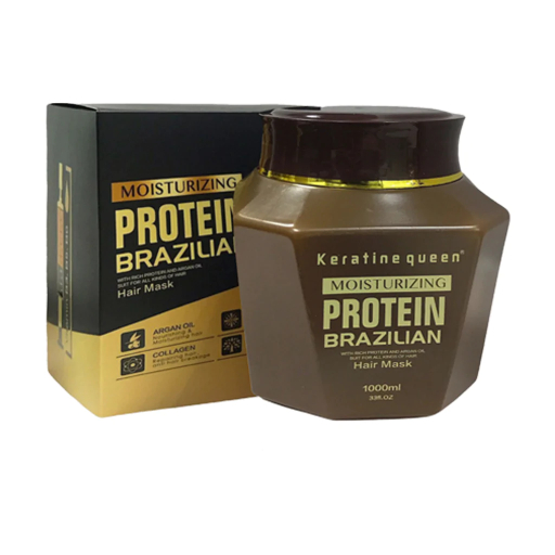 Keratine Queen Moisturizing Protein Brazilian Hair Mask Dark 1000ml