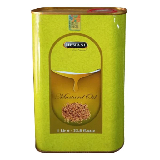 hemani mustard oil for cooking, hair and skin 1ltr