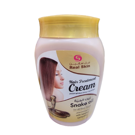 real skin hair treatment snake oil cream