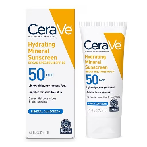 cerave hydrating mineral sunscreen lotion