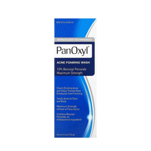 panoxyl acne foaming wash 10% benzoyl peroxide
