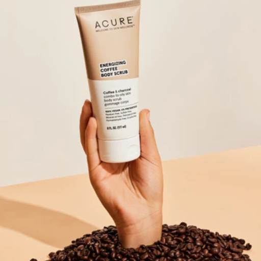 Acure Energizing Coffee Body Scrub For Glowing Skin