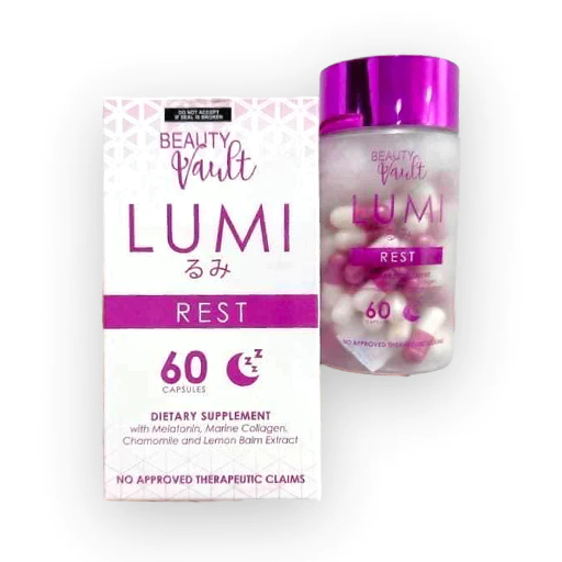 Beauty Vault Lumi Rest 60 Capsule Dietary Supplement