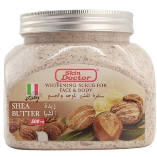 Skin Doctor Whitening Scrub For Face And Body With Shea Butter
