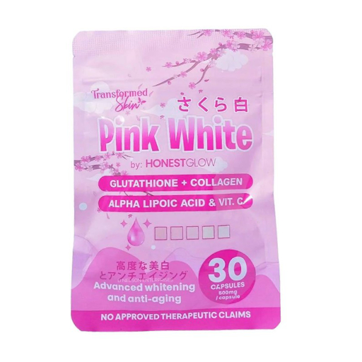 Pink White Honest Glow Glutathione + Collagen Capsule