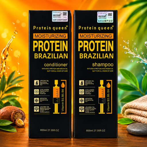 Brazilian Protein Hair Treatment Set, Keratine Moisturizing & Hair Loss Control