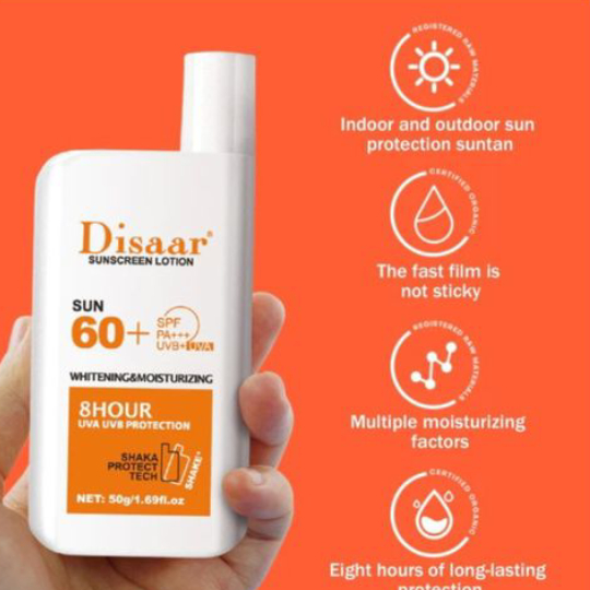 Disaar Sunscreen Lotion Innovation Sun 60+ High Protection Disaar Sunscreen Lotion Innovation Sun 60+ High Protection