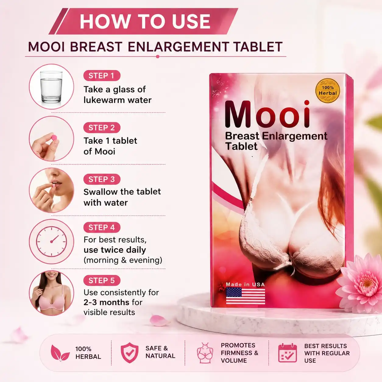Mooi Breast Enlargement Tablet 2
