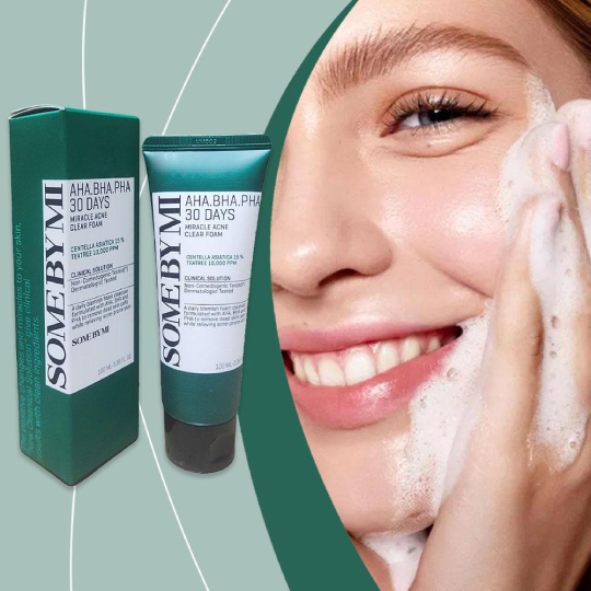Some By Mi Aha .bha .pha Miracle Acne Clear Foam Some By Mi Aha .bha .pha Miracle Acne Clear Foam