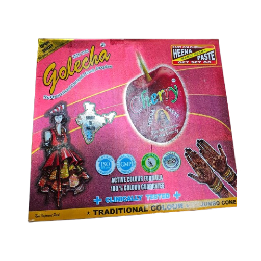 12-piece Henna Paste Cone Cherry Red 12 X 42grams