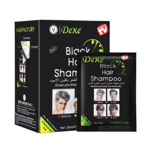 Dexe Black Hair Shampoo – 5-min Instant Hair Dye (For Men & Women)