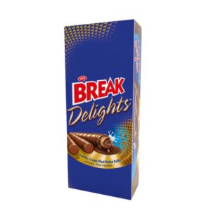 Tiffany Break Delights Crunchy Cream Filled Wafer Rolls With Chocolate (12 Pcs)