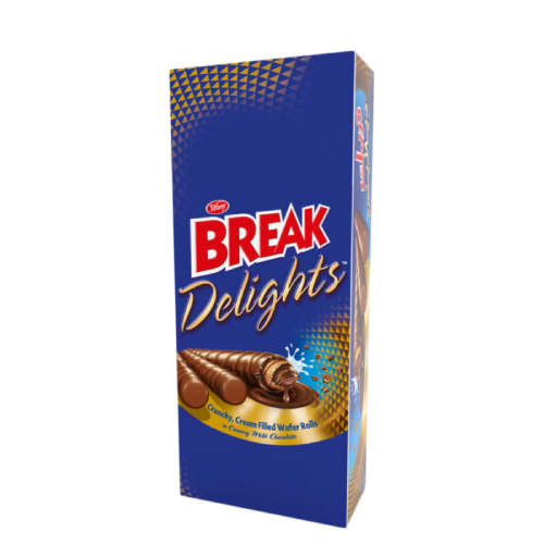 Tiffany Break Delights Crunchy Cream Filled Wafer Rolls With Chocolate (12 Pcs) (1) Tiffany Break Delights Crunchy Cream Filled Wafer Rolls With Chocolate (12 Pcs)