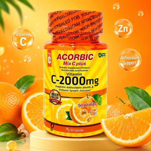 Ascorbic C-2000mg Vitamin C capsules 30