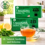 3 Ballerina Naturally Decaffeinated Green Leaf Herbal Tea – 18 Tea Bags