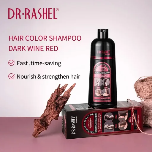 Dark Wine Red Hair Colour Shampoo 400ml