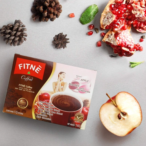 FITNE Instant Coffee Mix with Apple & Pomegranate – Fruity Coffee Blend