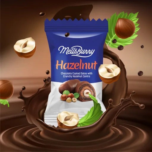 Mellsburry Dates Hazelnut Chocolate 400g Mellsburry Dates Hazelnut Chocolate 400g