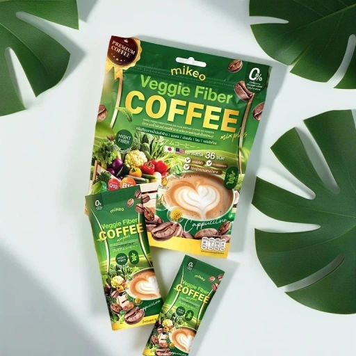 Mikeo Veggie Fiber Coffee Mix Plus Cappuccino 30 Sachets Mikeo Veggie Fiber Coffee Mix Plus Cappuccino 30 Sachets