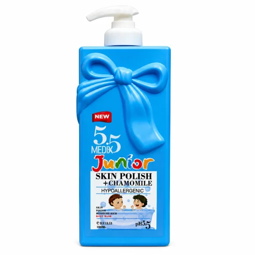 New 55 Medix Junior Skin Polish + Chamomile Hypoallergenic Lotion 400ml