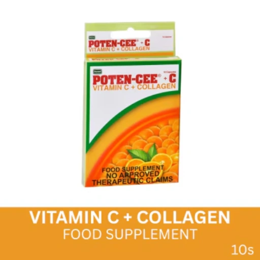 Poten-Cee+ C Vitamin C & Collagen Capsules – 10 Capsules Poten-Cee+ C Vitamin C & Collagen Capsules – 10 Capsules